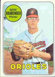 1969 Topps Baseball Cards      393     Gene Brabender